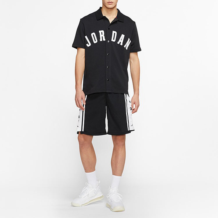 Air Jordan Athleisure Casual Sports Basketball Short Sleeve Black AJ1111-010