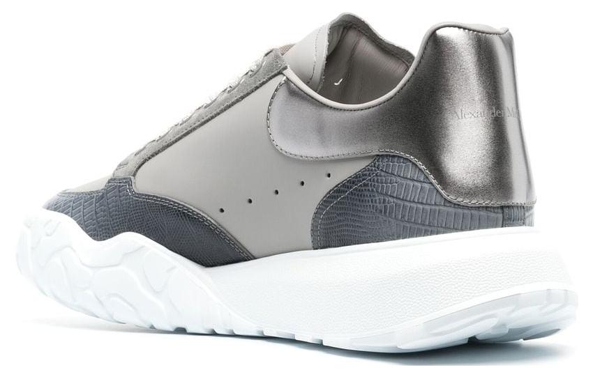 Alexander McQueen Court Trainer 'Grey Silver Navy White' 711132WIAAB1820