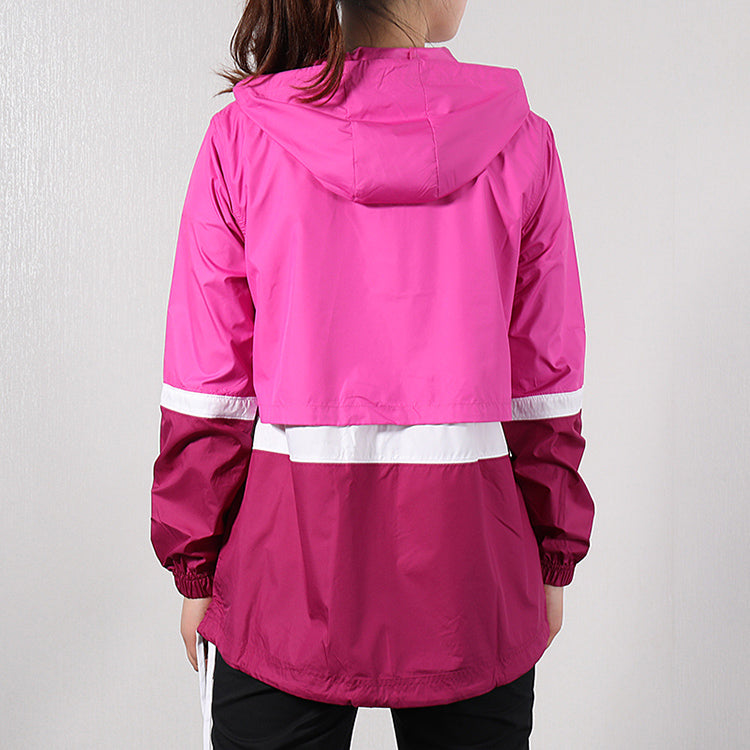 (WMNS) Nike Colorblock hooded track Jacket Purple Red Violet CZ1918-623