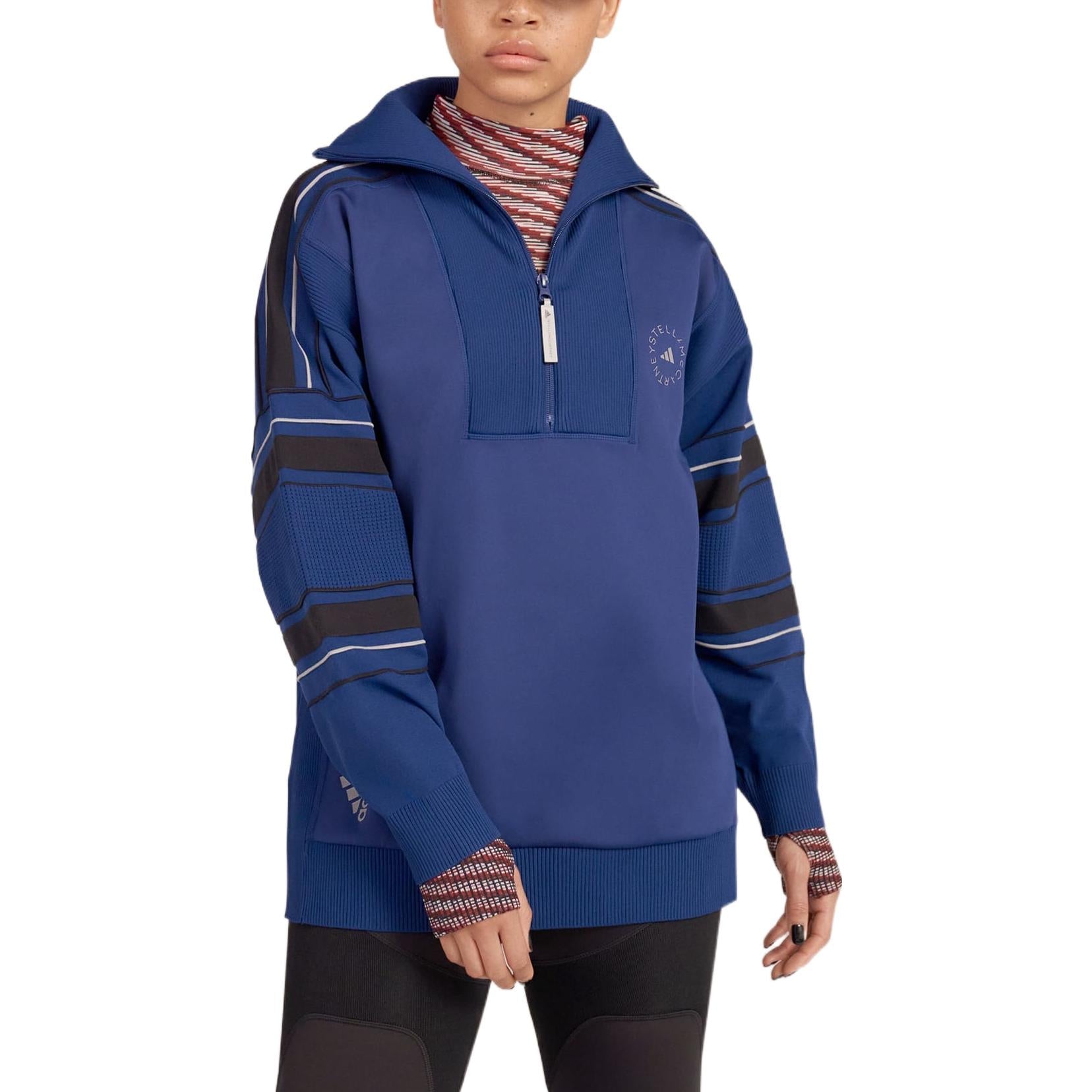 (WMNS) adidas by Stella McCartney Knit Mix Pullover 'Blue' HG1264