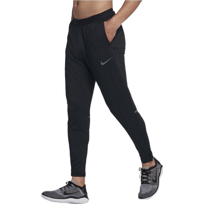 Men's Nike Solid Color Brand Logo Printing Drawstring Lacing Sports Pants/Trousers/Joggers Black CD8352-010