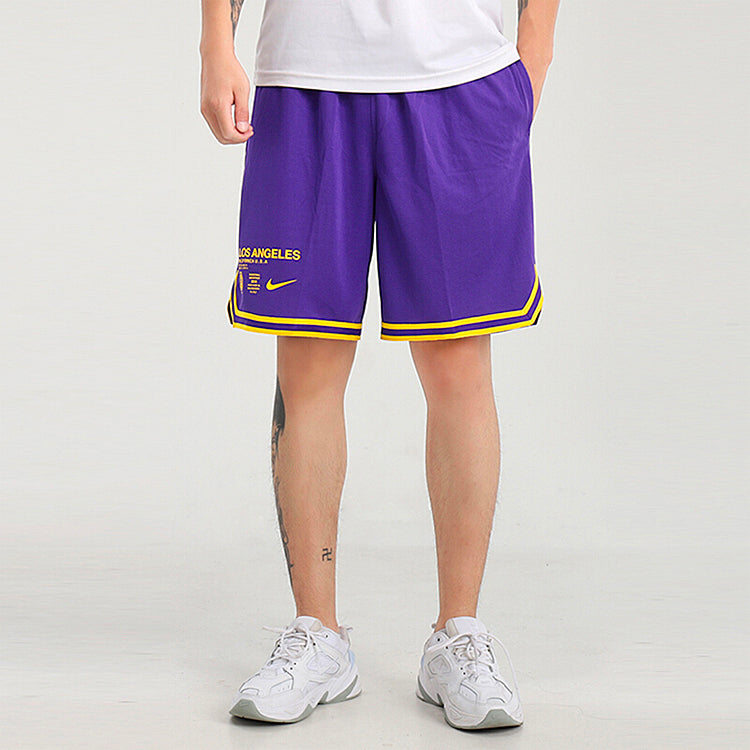 Nike NBA Los Angeles Lakers Basketball Shorts Purple CV5514-504