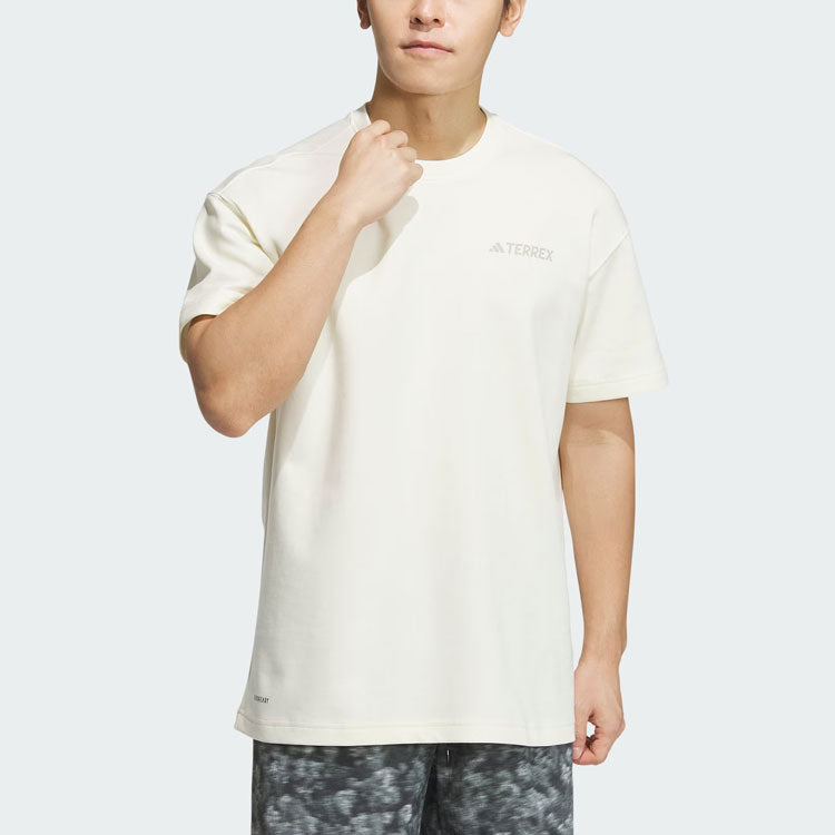 adidas National Geographic AEROREADY Graphic Tee Asia Sizing 'Beige' IS9514