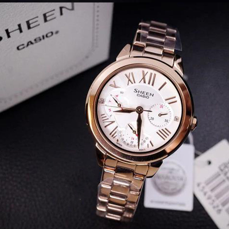 CASIO SHEEN Series Rose-Gold Rose Gold Analog SHE-3059PG-7A