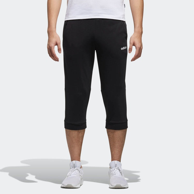 Men's adidas neo C+ 3/4 TP Slim Fit Sports Cropped Pants/Trousers Black DM4266