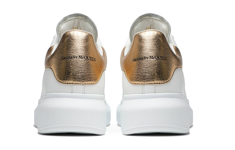 (WMNS) Alexander McQueen Oversized Sneaker 'White Light Gold' 553770WHFBU9075