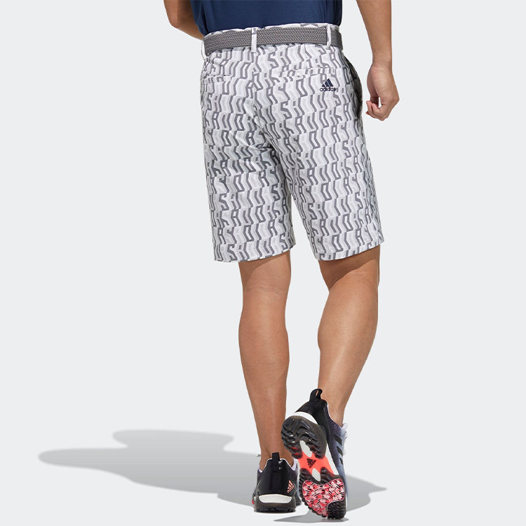 adidas Jp Aop Shorts Full Print Casual Sports Golf White GM0880
