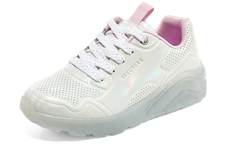 (GS) Skechers Uno Ice Shoes 'White Pink' 310448L-WSL