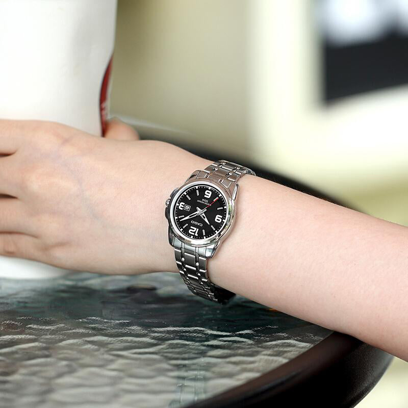 CASIO Classic Fashion Hand Series Quartz Business Silver Analog LTP-1314D-1AV