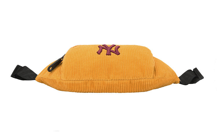 MLB NY New York Yankees Corduroy Belt Bag Yellow 32BGCB011-50D