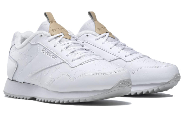 (WMNS) Reebok Royal Glide Ripple 'White Brown' GZ1422