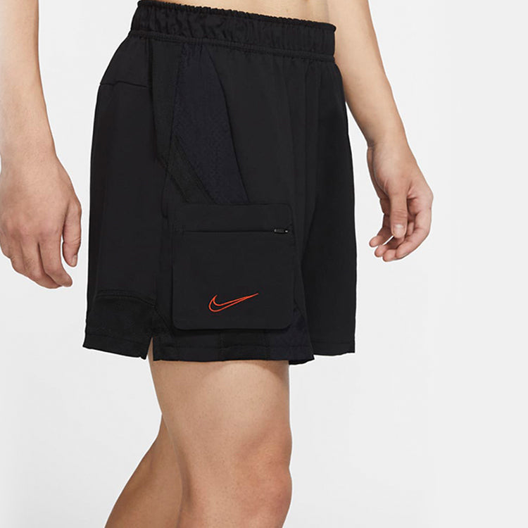 Nike Dri-FIT Quick Dry Training Shorts Black 'Black Red' CU5019-010