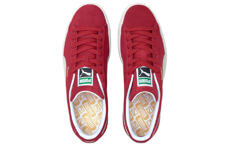 PUMA Suede Classic Xxi Minimalistic Cozy Retro Casual Skate Shoes Unisex Wine Red 385378-06