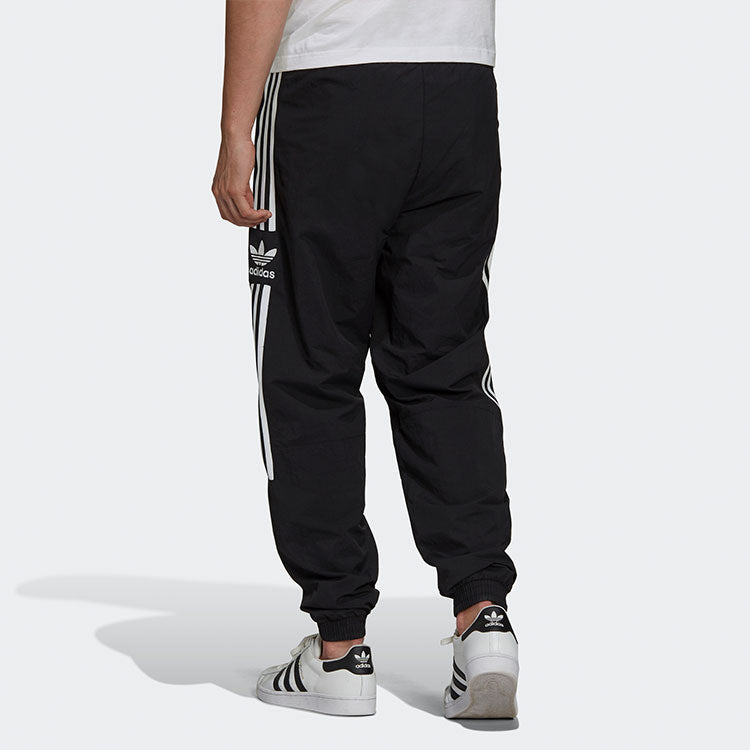 Men's adidas Logo Printing Bundle Feet Loose Sports Pants/Trousers/Joggers Black H41387
