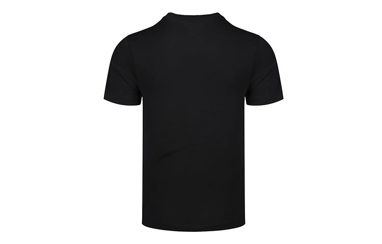 Air Jordan ORDAN STICKER SS CREW Athleisure Casual Sports Short Sleeve Black CJ6247-010