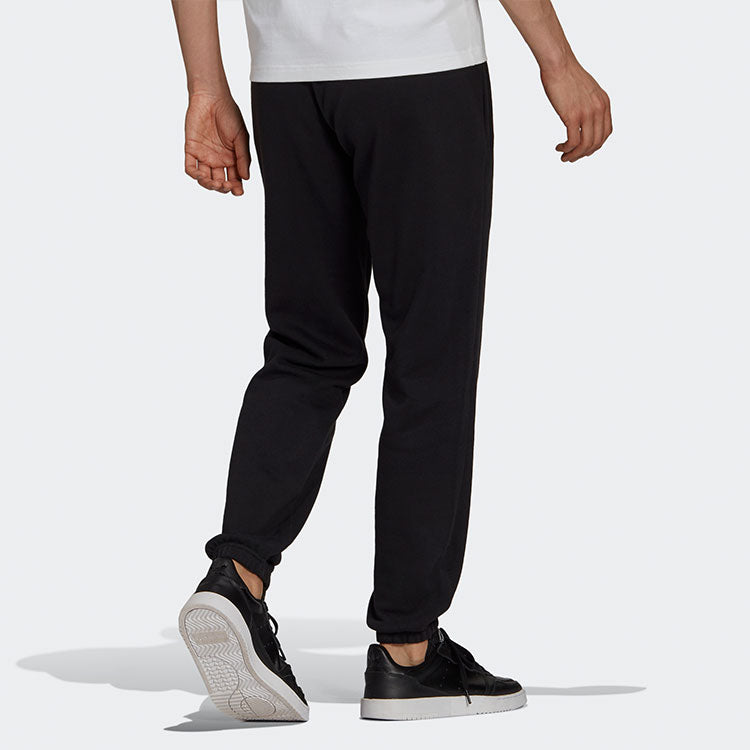 adidas originals Artist Pants Logo Printing Sports Ankle Banded Long Pant Male Black HA4696
