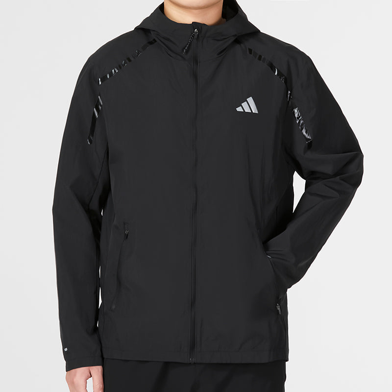adidas Marathon Warm-Up Running Jacket 'Black' IB8264