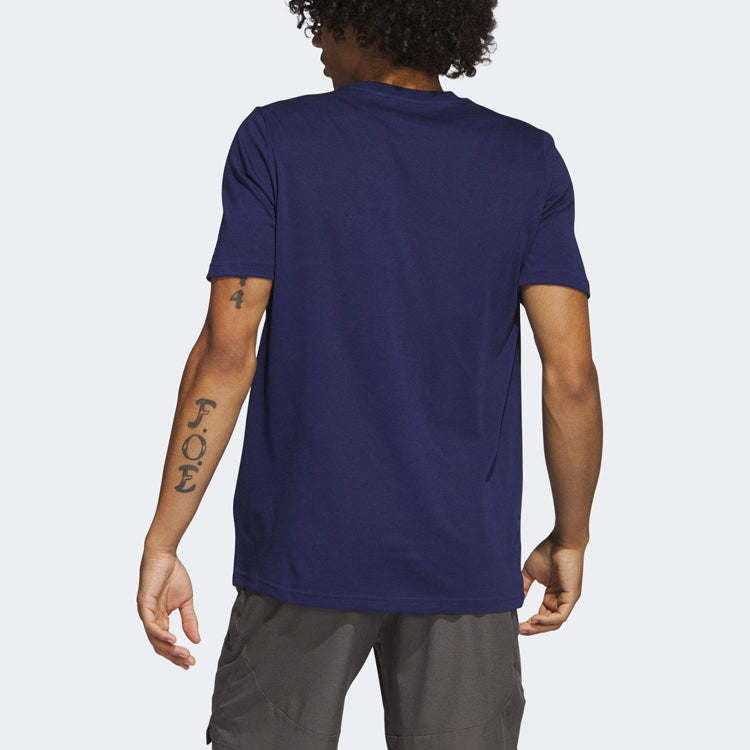 adidas AEROREADY Training Logo Graphic Short Sleeve T-shirt 'Dark Blue' H44741