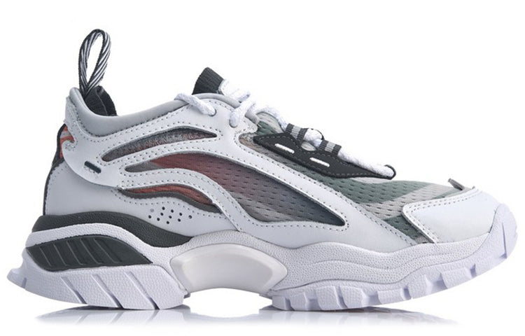 (WMNS) Li-Ning Aurora Windwalker x Gilt Bad Five 'White Grey' AGLP108-3