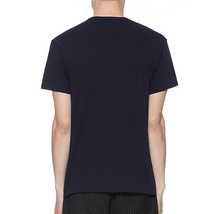 COMME des GARCONS PLAY Basic T-Shirt Two Emblems 'Navy' AZ-T226-051-2