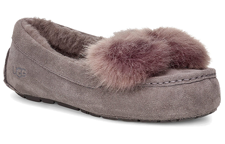 (WMNS) UGG Holiday Ansley Puff Bow 'Grey' 1103858-CHRC