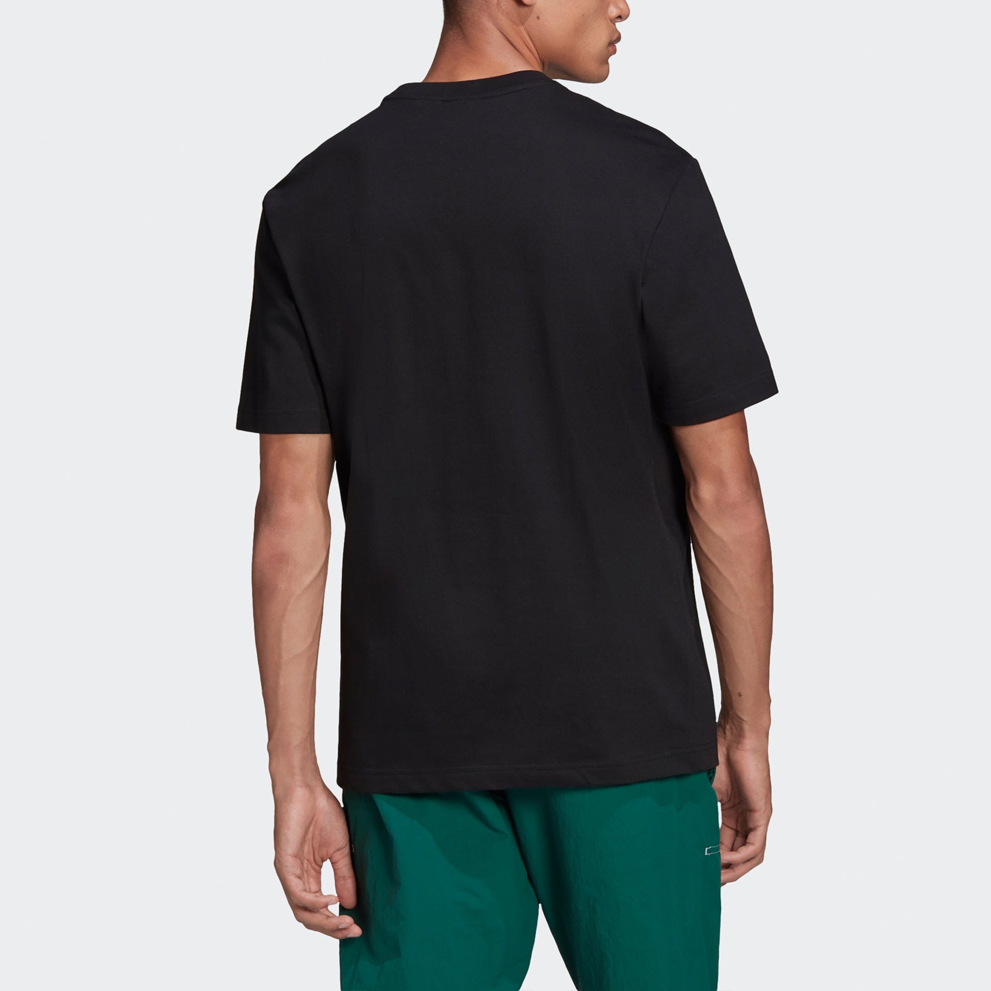 adidas originals Adv Mount Tee Retro Pattern Sports Short Sleeve Black GN2357