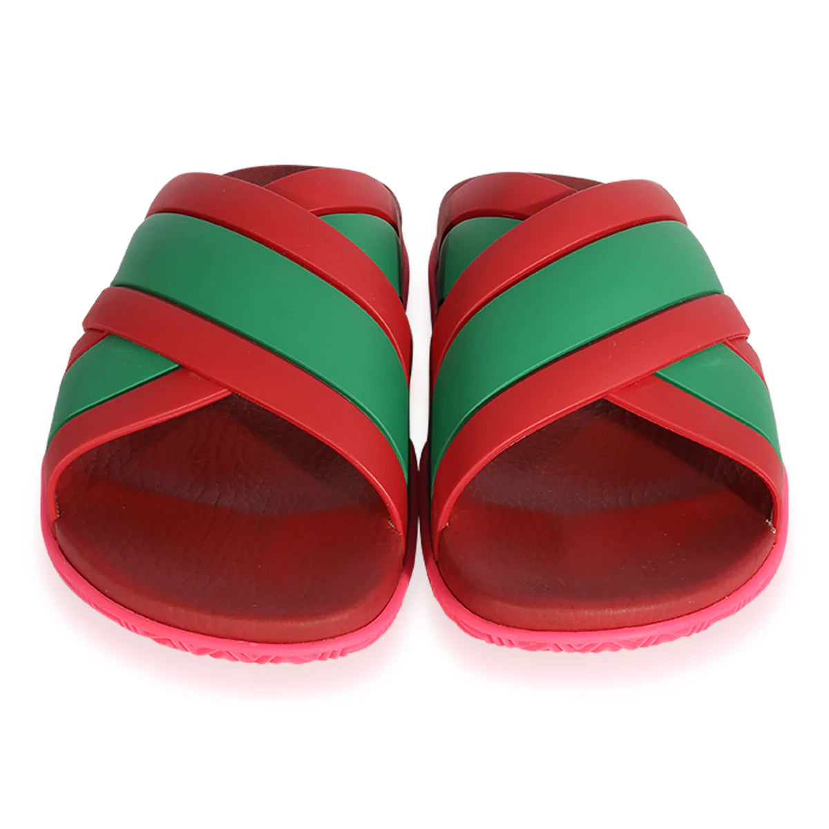 (WMNS) Gucci Web Stripe Slide Sandals 'Coral' 627820-J8700-6559