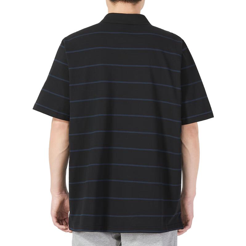 adidas Original F-stripe Short Sleeve Polo Shirt 'Black' IA8163