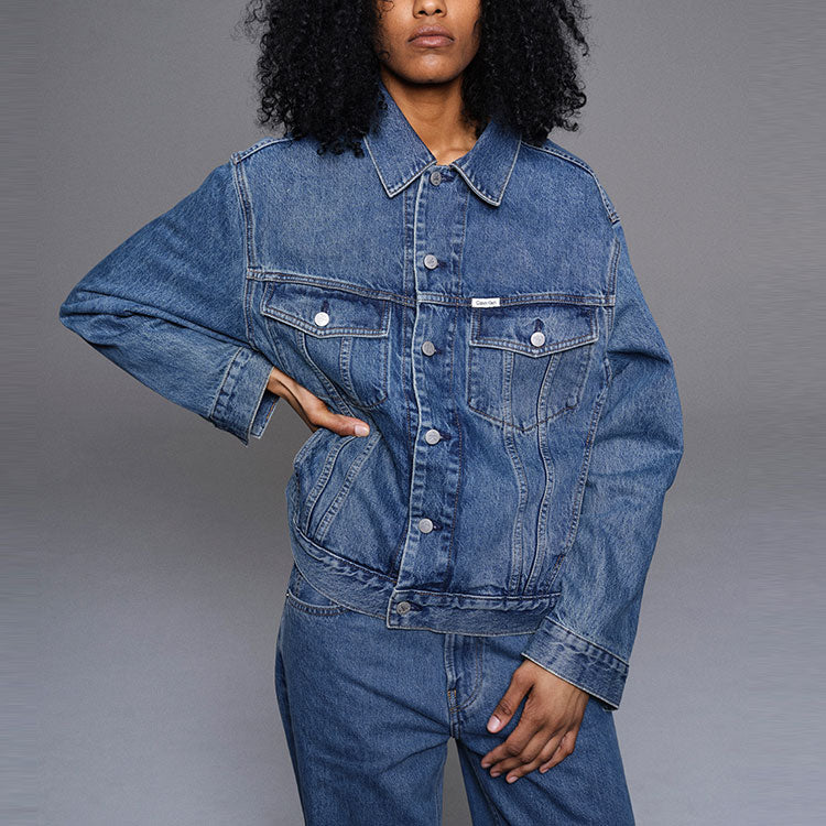 Palace X Calvin Klein Relaxed Trucker Denim Jacket 'Blue' 40249UC-400