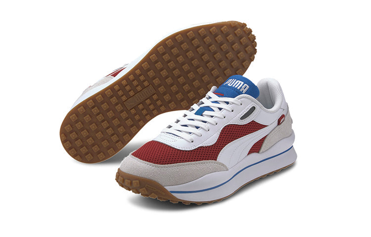 PUMA Style Rider Warm Texture 'White Red Dahlia' 373382-02