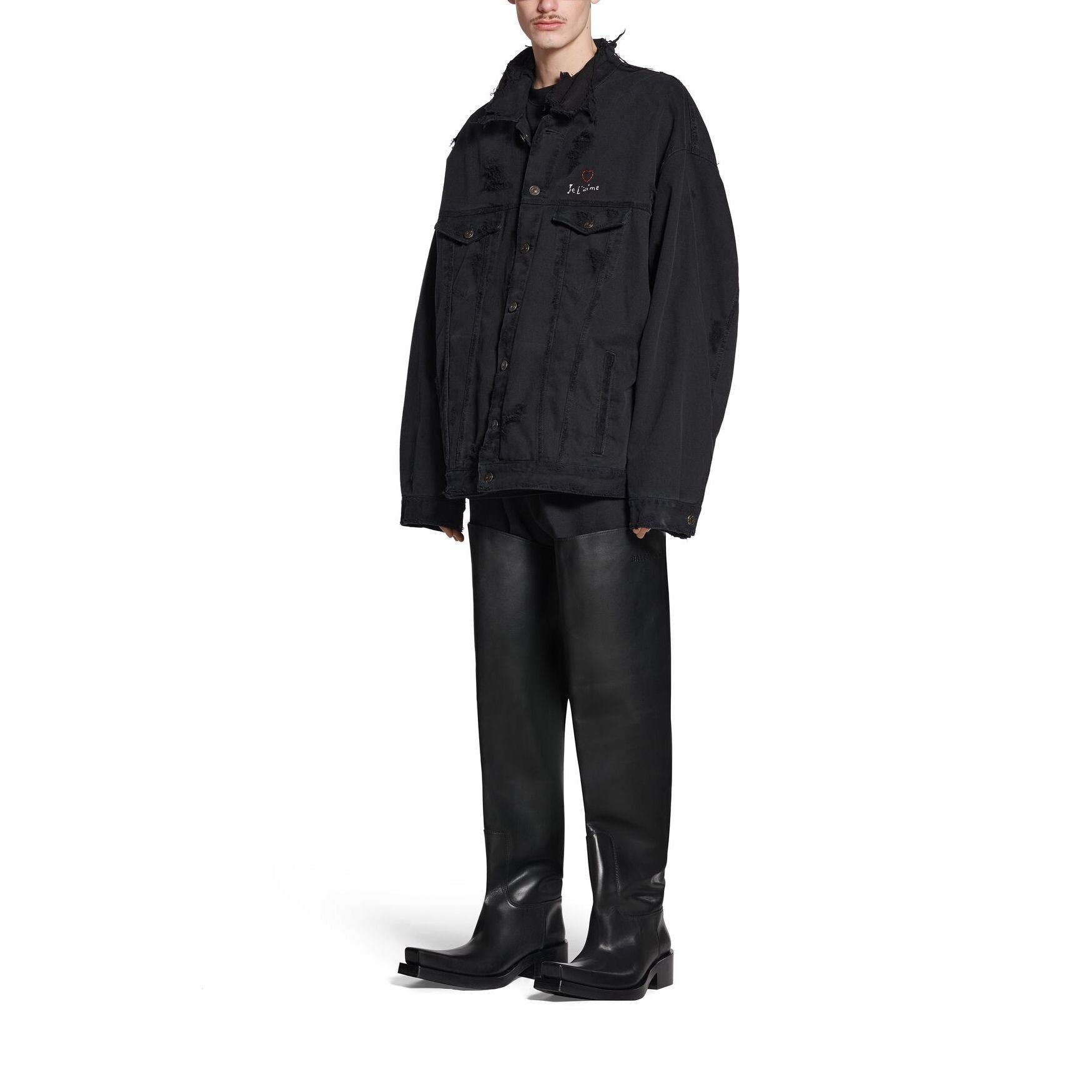 Balenciaga Je t'aime Oversized Jacket 'Black' 751357TNW111700