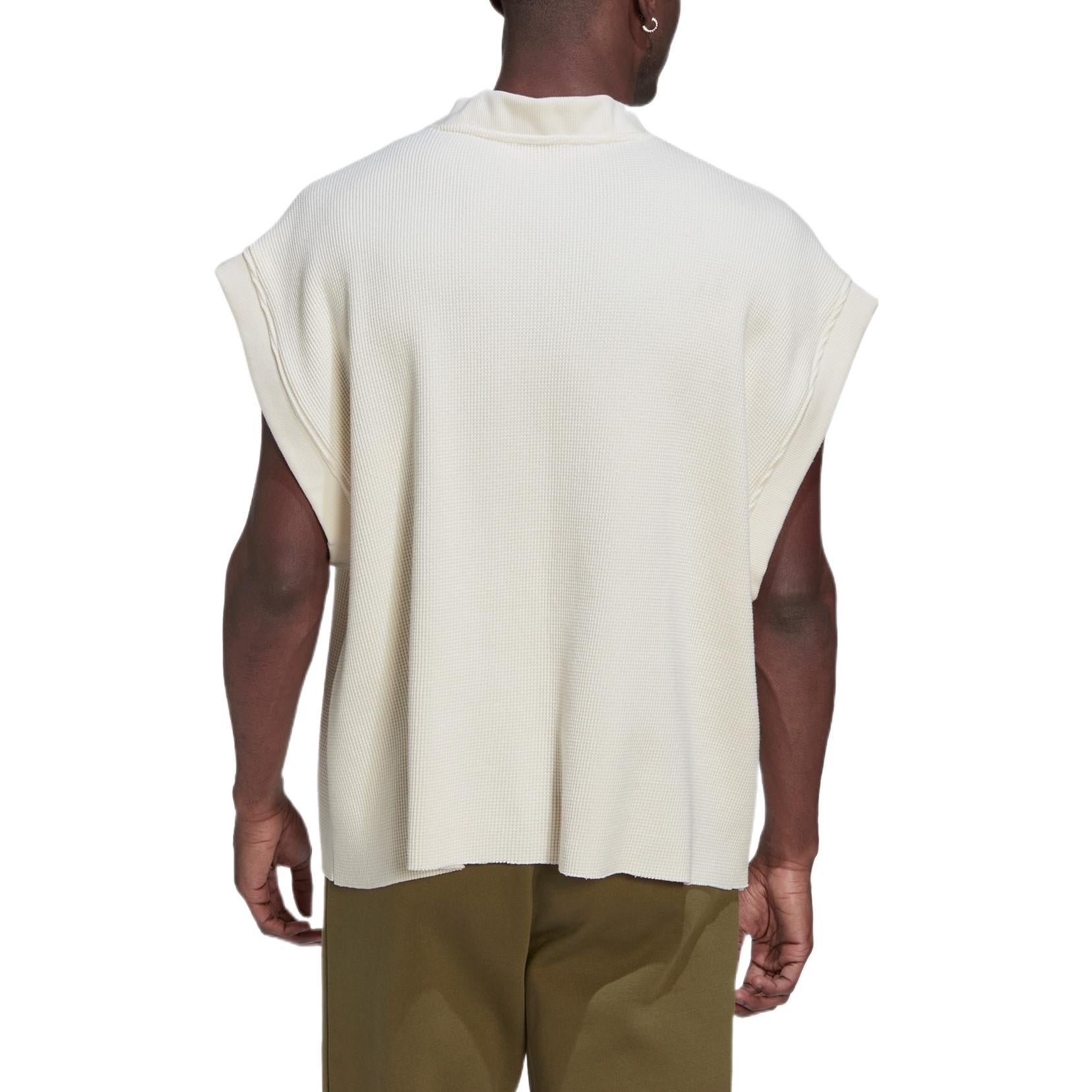 adidas originals Blue Version Detachable Solid Color Athleisure Casual Sports V neck Vest Pink White HG4826
