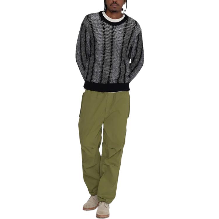 Stussy Baja Loose Gauge Sweater 'Grey' 117148