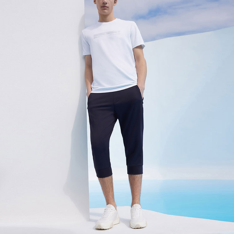 FILA Casual Sports Knit Cropped Pants Blue F11M122604F-NV