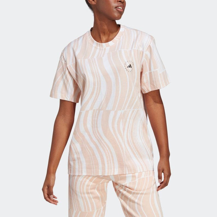 (WMNS) adidas by Stella McCartney TrueCasuals Graphic T-Shirt 'Skin White' HT1106