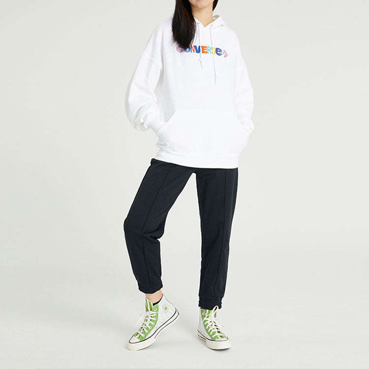 (WMNS) Converse Solid Color Lacing Bundle Feet Sports Pants/Trousers/Joggers Dark Black 10022965-A03