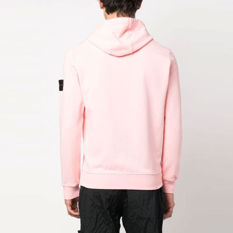 STONE ISLAND Garment Dyed Popover Hoodie 'Pink' 101564151-V0080