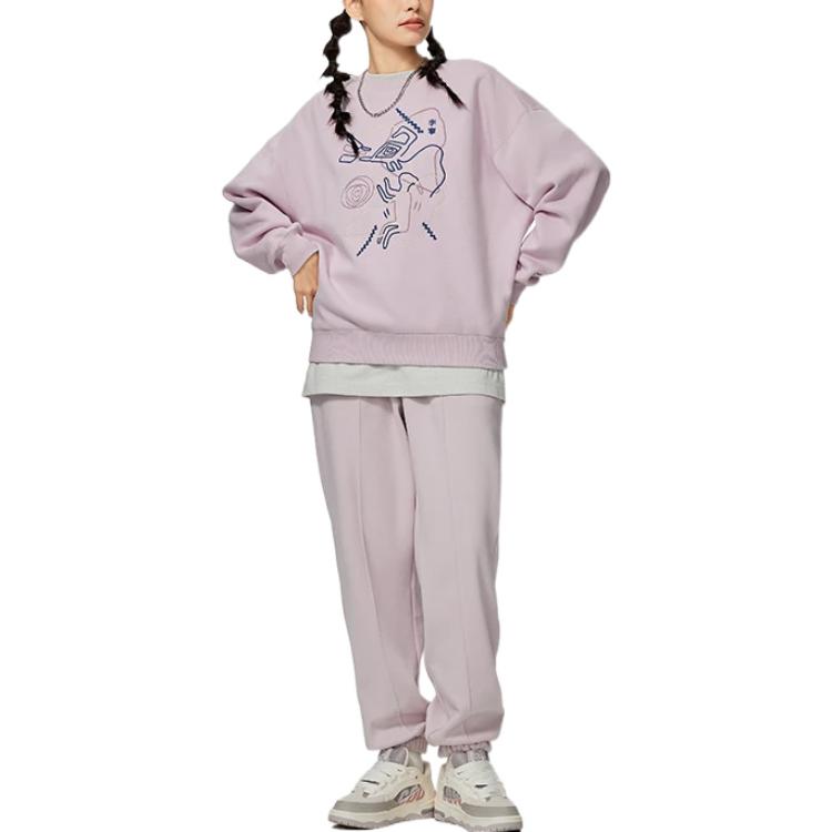 (WMNS) Li-Ning Graphic Sweatshirt 'Mauve' AWDSB66-3