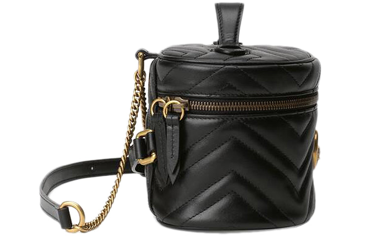 (WMNS) Gucci GG Marmont Series Backpackmini Black 598594-DTDCT-1000