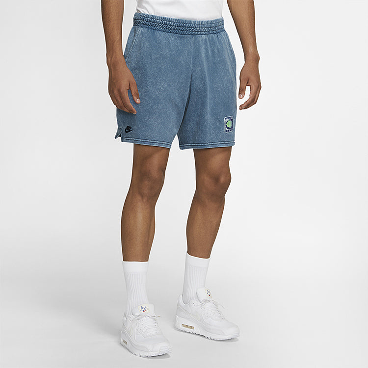 Nike Sportswear Knit Washed Shorts Blue CV4356-442