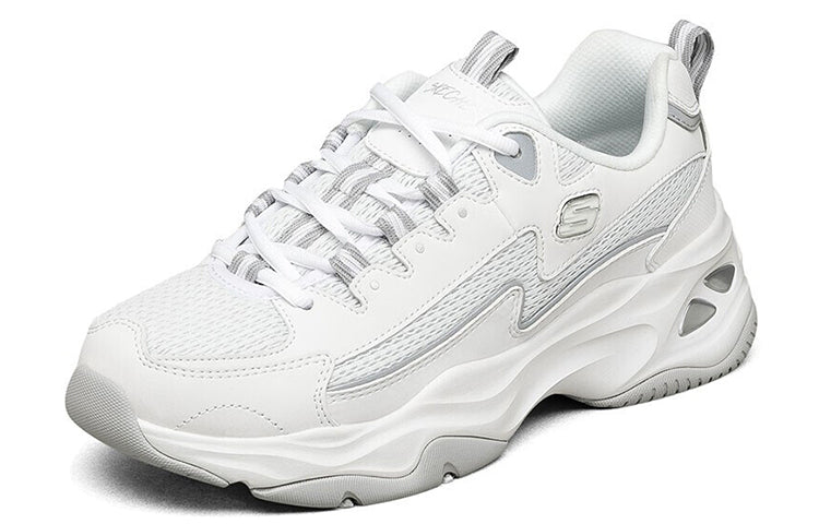 (WMNS) Skechers D'lites 4.0 low Sneaker GS White 149491-WHT