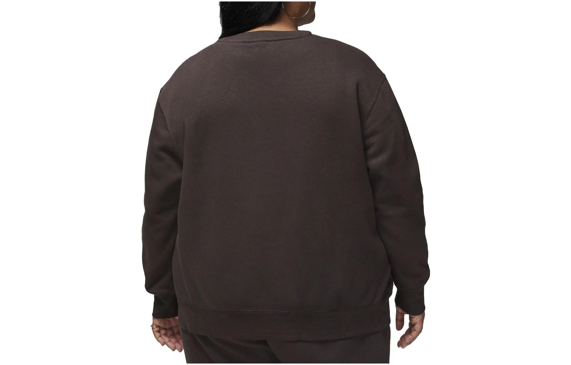 (WMNS) Air Jordan Brooklyn Fleece Crew-Neck Sweatshirt 'Brown' FN4493-220