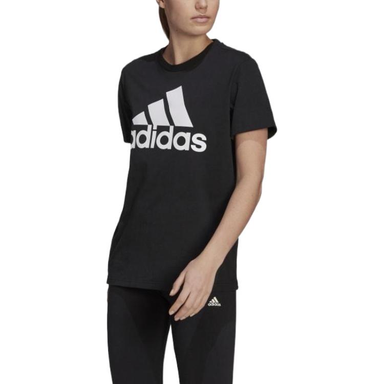 (WMNS) adidas originals Essentials Short Sleeve T-shirt 'Black' GL0781