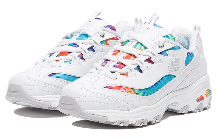 (WMNS) Skechers D'Lites Low-Top Running Shoes White 149015-WMLT