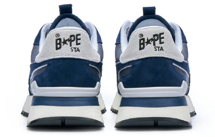 A BATHING APE ROAD STA EXPRESS Leather Low 'Blue' 1I70-191-014-BLUE