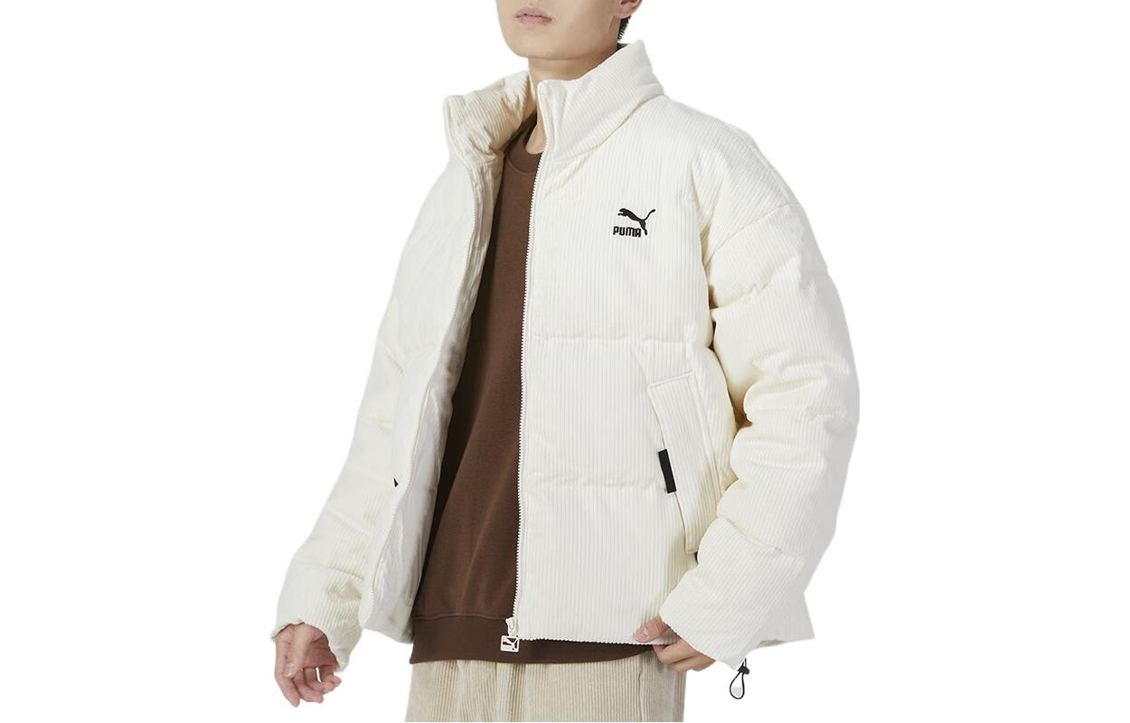 PUMA Logo Athletic Jacket 'White' 535581-65