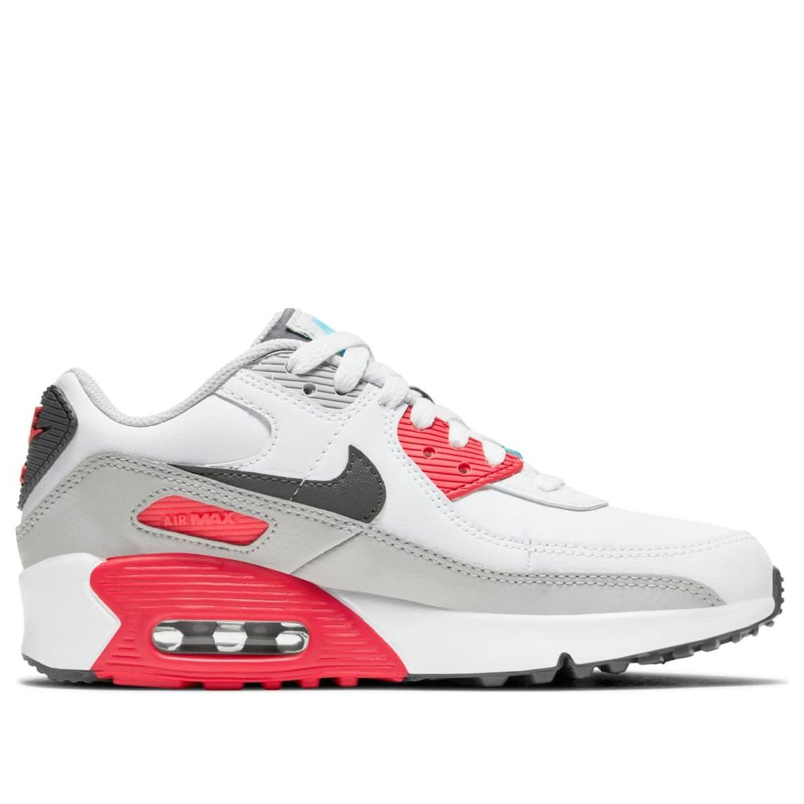 (GS) Nike Air Max 90 Leather 'White Chlorine Blue' CD6864-108