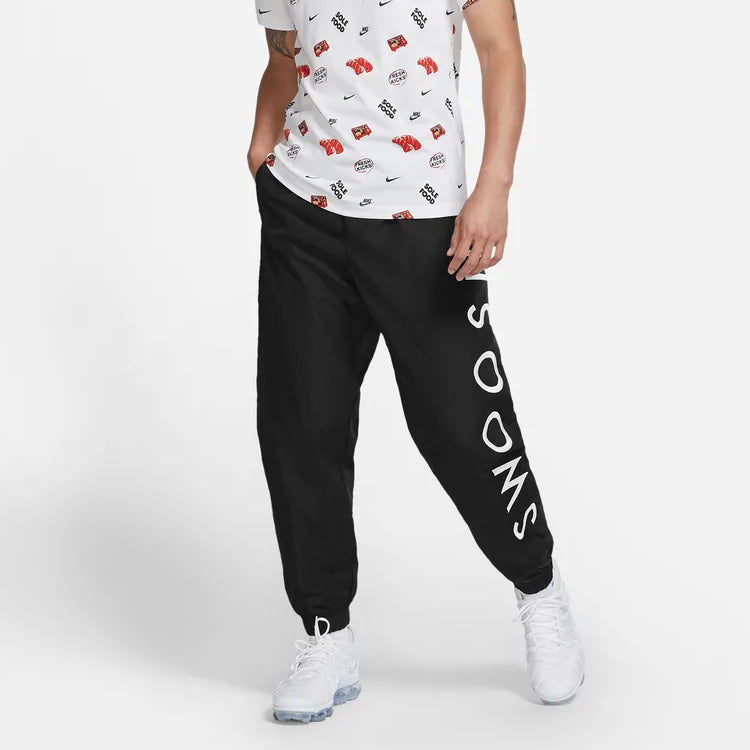 Nike Sportswear Embroidered Logo Sweatpants 'Black' CU3891-010