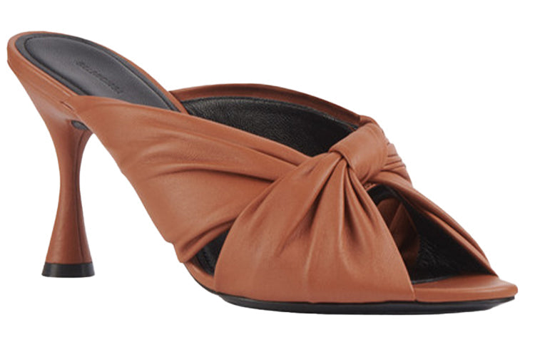 (WMNS) Balenciaga Drapy Sandals Brown 617574WA2M02121
