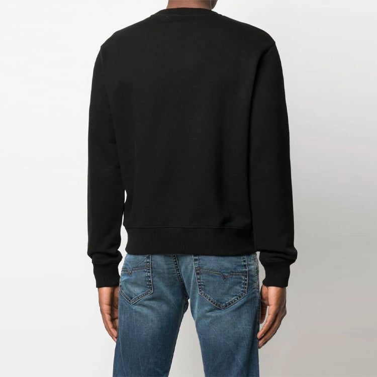 Off-White SS21 Logo Pattern Printing Round Neck Pullover Version Black OMBA025S21FLE0011001